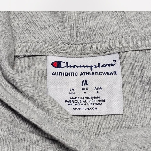 Champion Heather Gray Athletic Hoodie - Picture 4 of 4